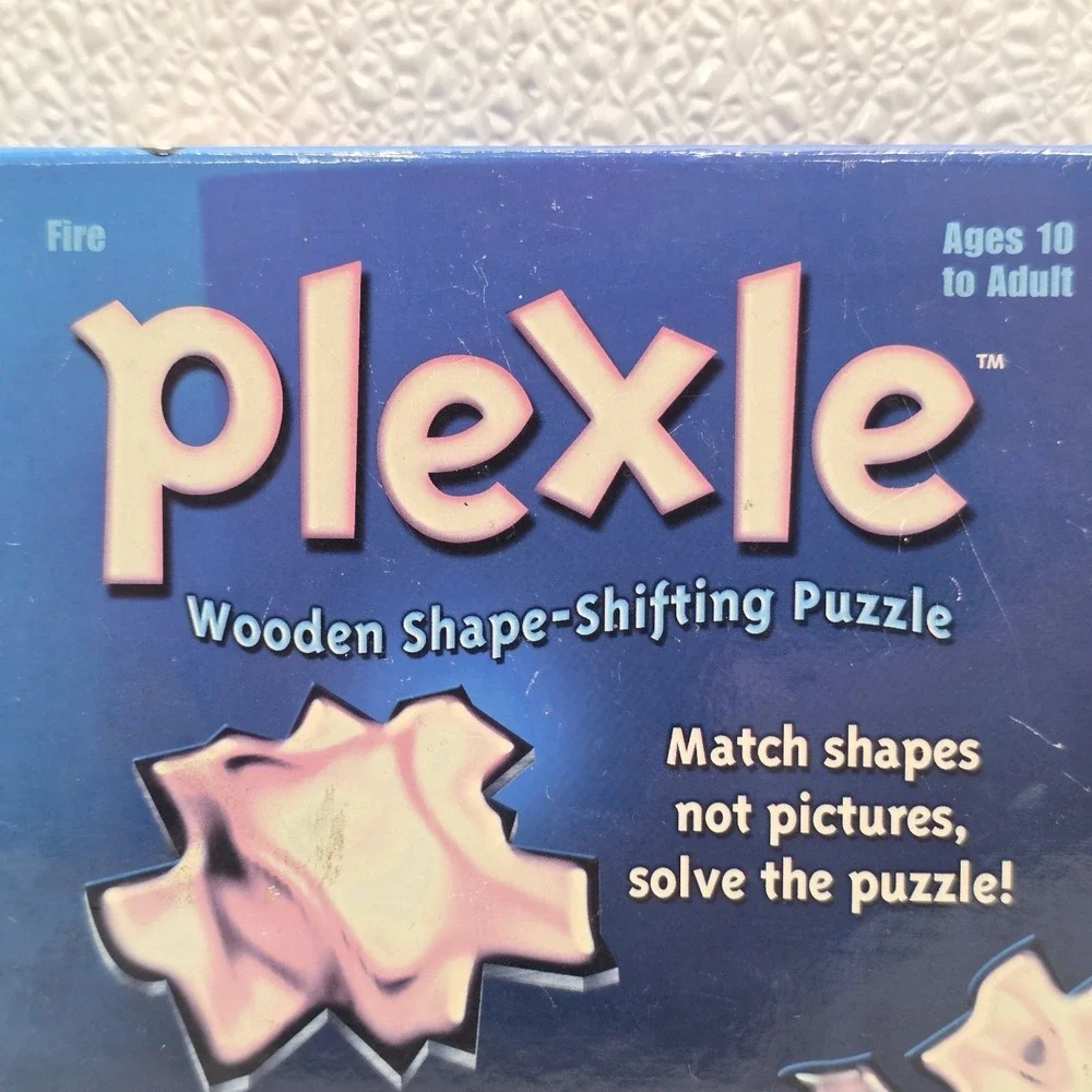 Fire Plexle Wooden Shape-Shifting Puzzle 2008 MindWare Complete